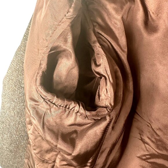 Vintage Harris Tweed Wool Blazer Mens Sport Coat Two Button Jacket Brown 42 T - Picture 10 of 16